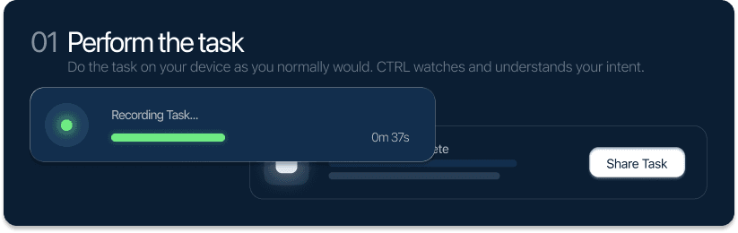Step 1 — Perform the task