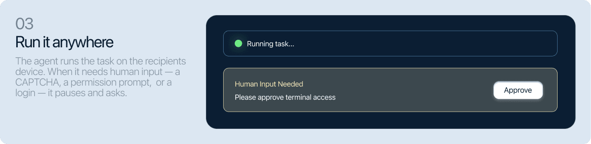 Step 3 — Run it anywhere